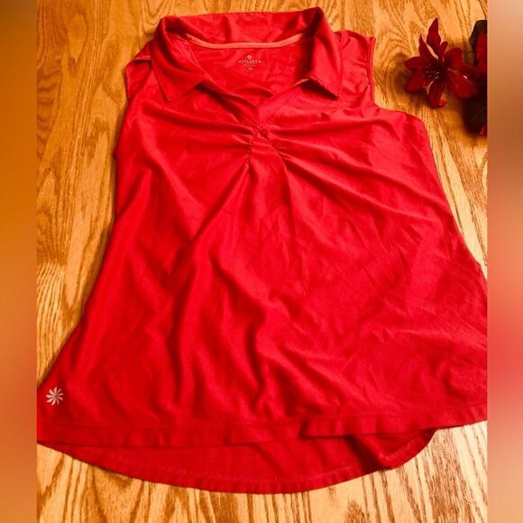 Athleta Red Sleeveless Tunic - Picture 2 of 8